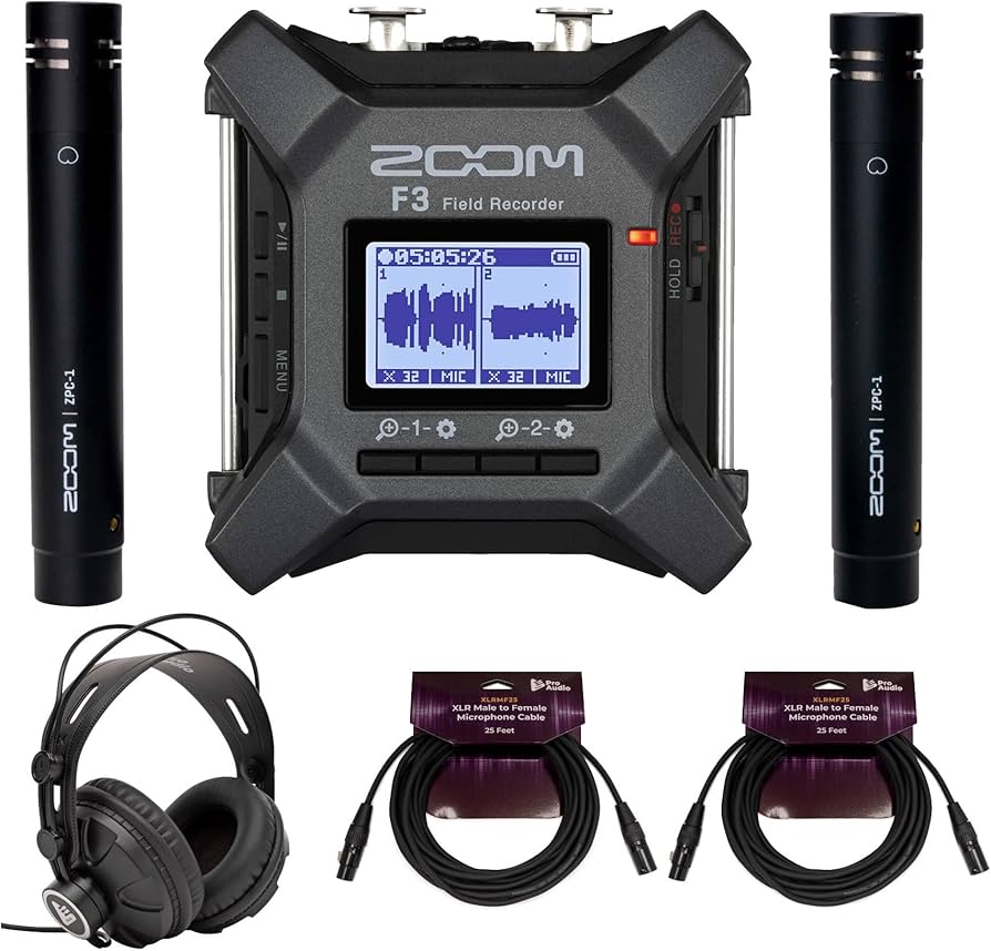 Amazon.com: Zoom F3 MultiTrack Handheld Field Recorder with 32-Bit