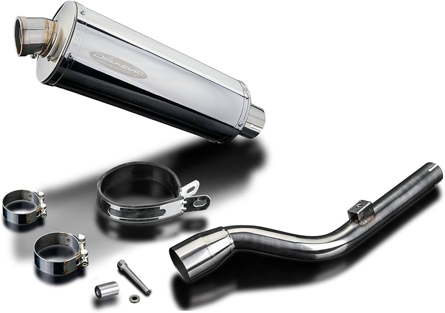 Amazon | DELKEVIC スリップオンステンレスオーバルマフラー☆YAMAHA用