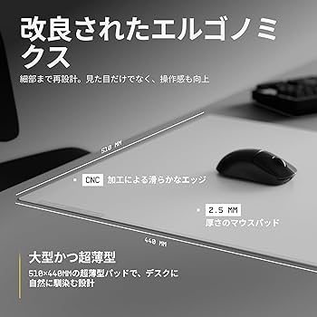 Amazon.co.jp: WALLHACK ガラスマウスパッド SP-005 ホワイト