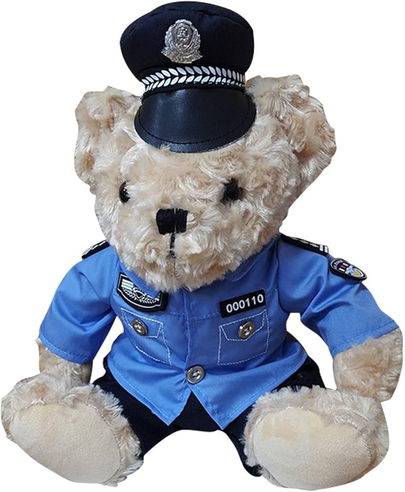 Amazon.co.jp: ポリスベアぬいぐるみ - 装飾的なクマのぬいぐるみ