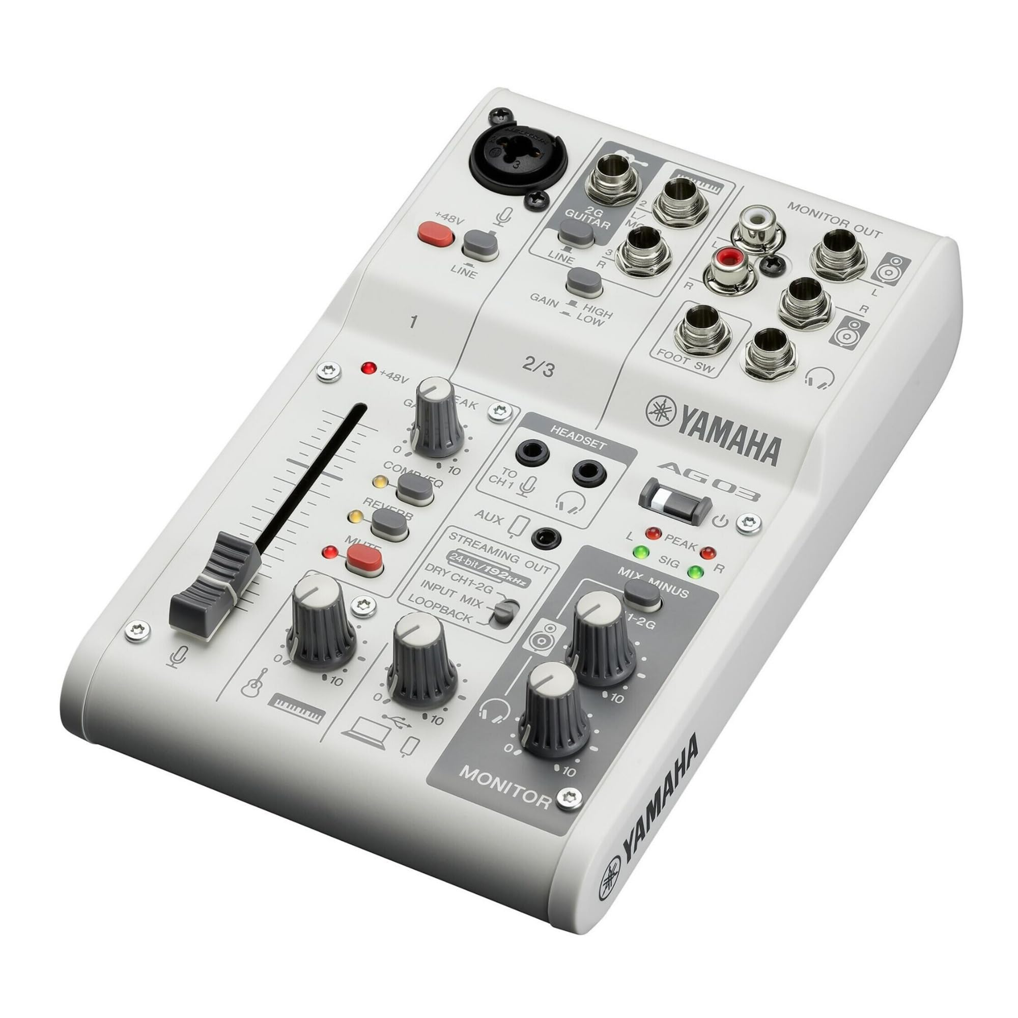 Amazon.com: Yamaha AG03MK2 White 6-Channel Live Streaming Loopback