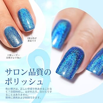 Amazon | BORN PRETTY ユニコーンマニキュア キラキラレーザー