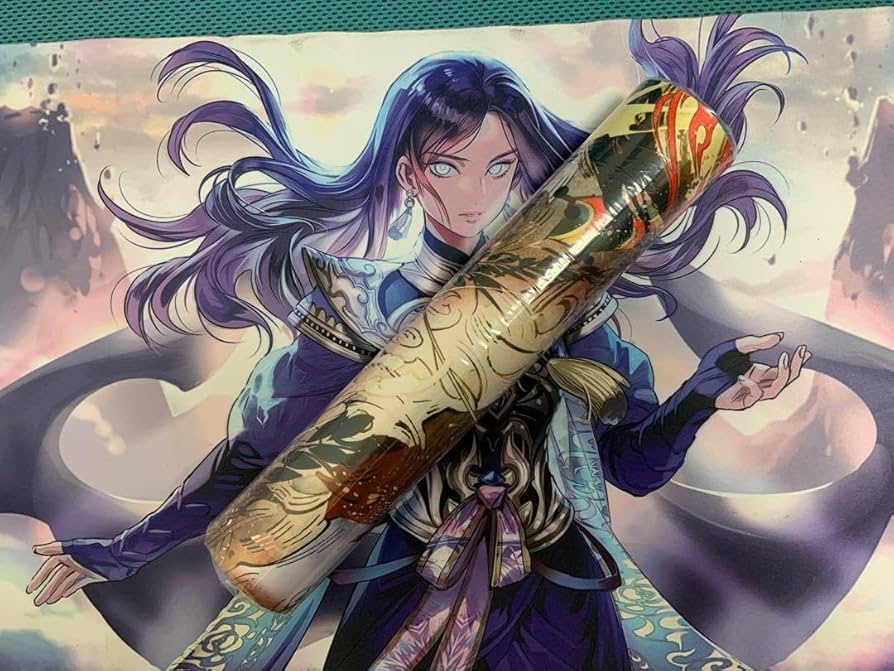 Amazon.co.jp: 世界50枚限定 MTG プレイマット 匈歌ハトリ 神を討つ 侍