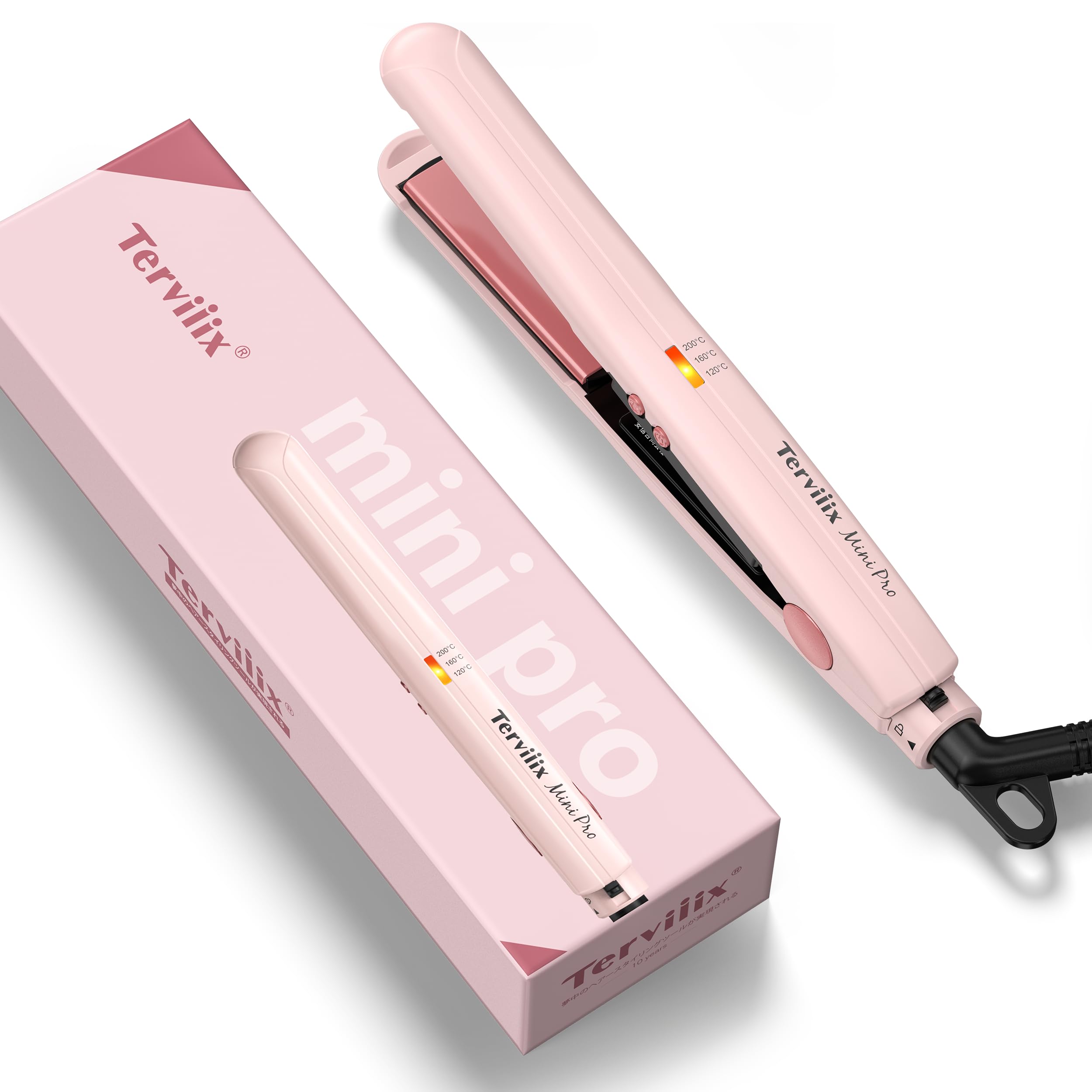 Amazon.co.jp: Terviiixミニヘアアイロン 13mm旅行用ストレート