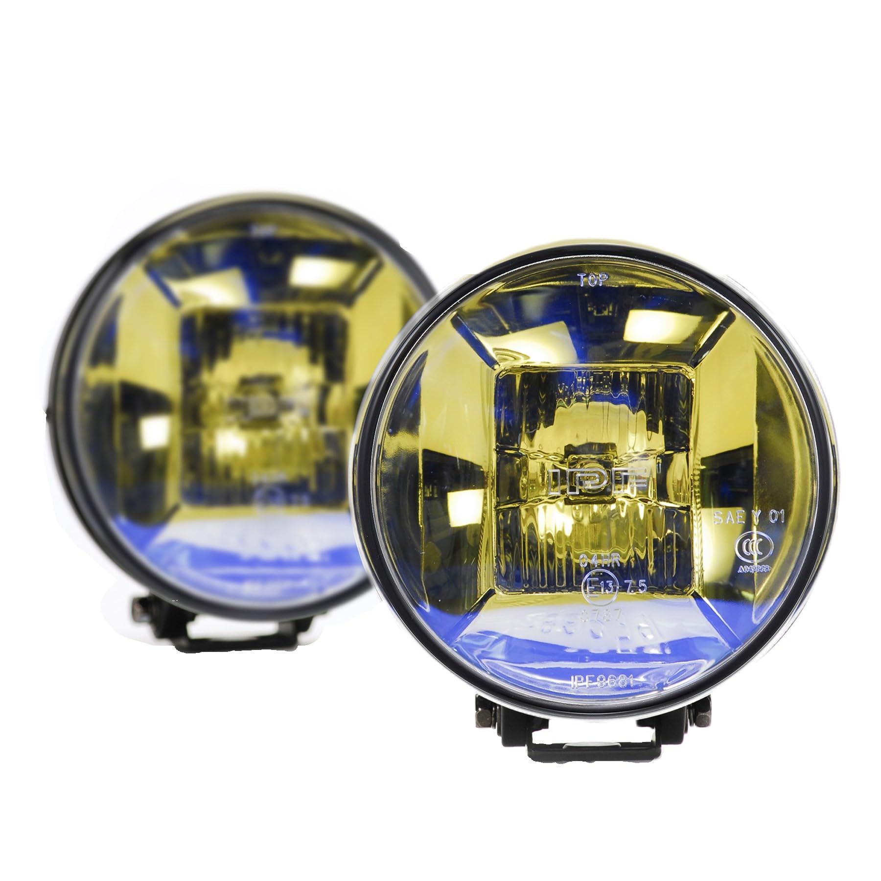 Amazon | IPF フォグランプ ハロゲン H3 丸形 直径166mm イエロー 12V