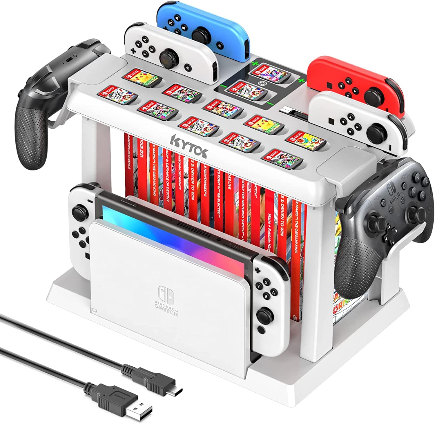 Amazon.co.jp: Switch収納スタンド Kytok Joy-Con充電スタンド Switch
