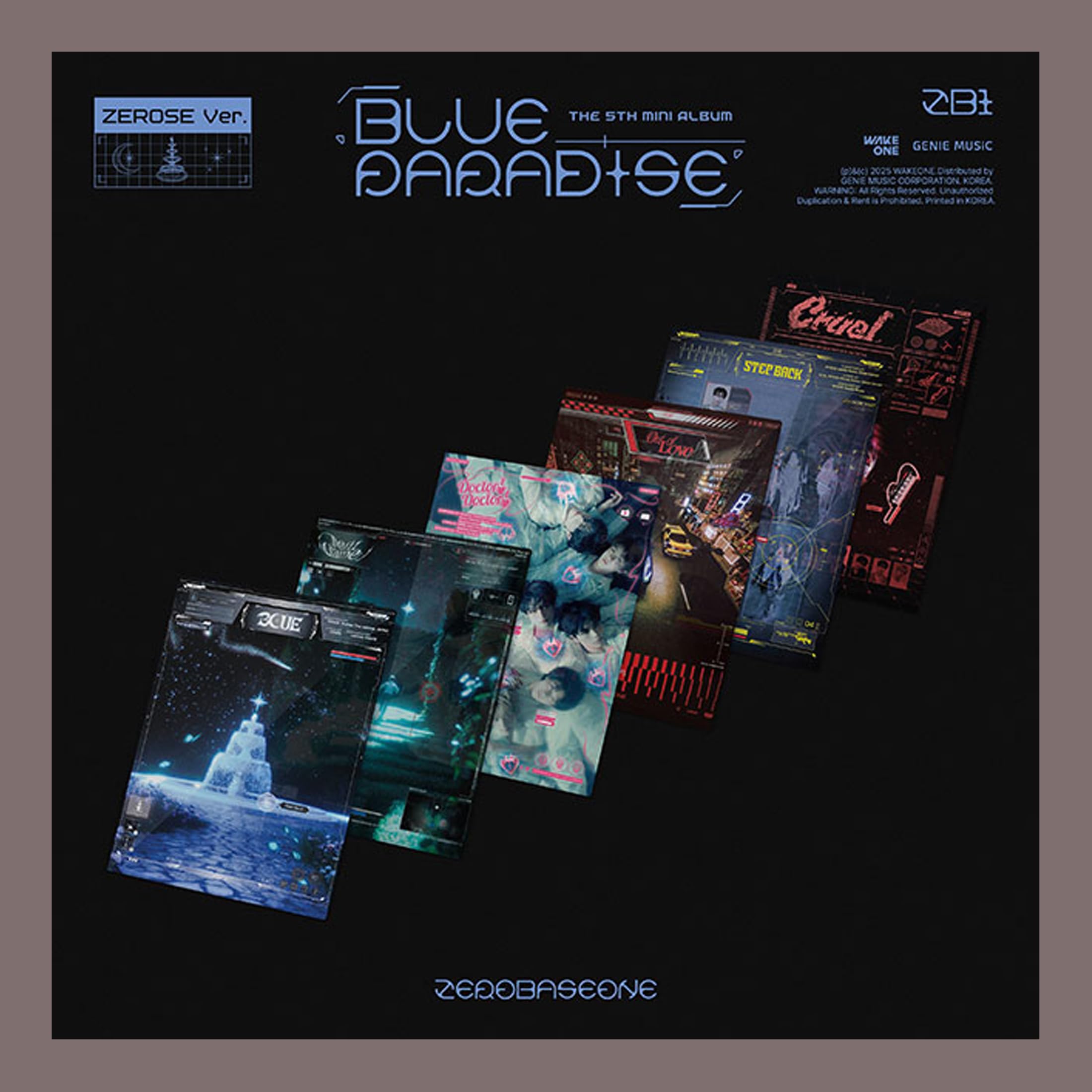 Amazon.com: ZEROBASEONE BLUE PARADISE 5th Mini Album (ZEROSE Ver