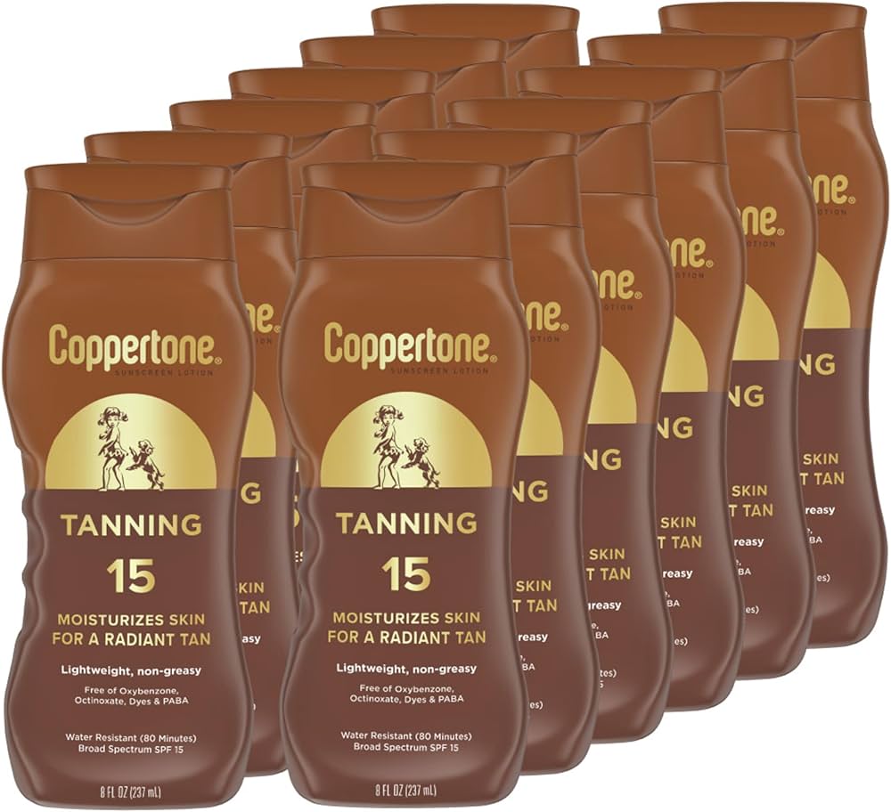 Amazon.com: Coppertone Tanning Sunscreen Lotion, Water Resistant