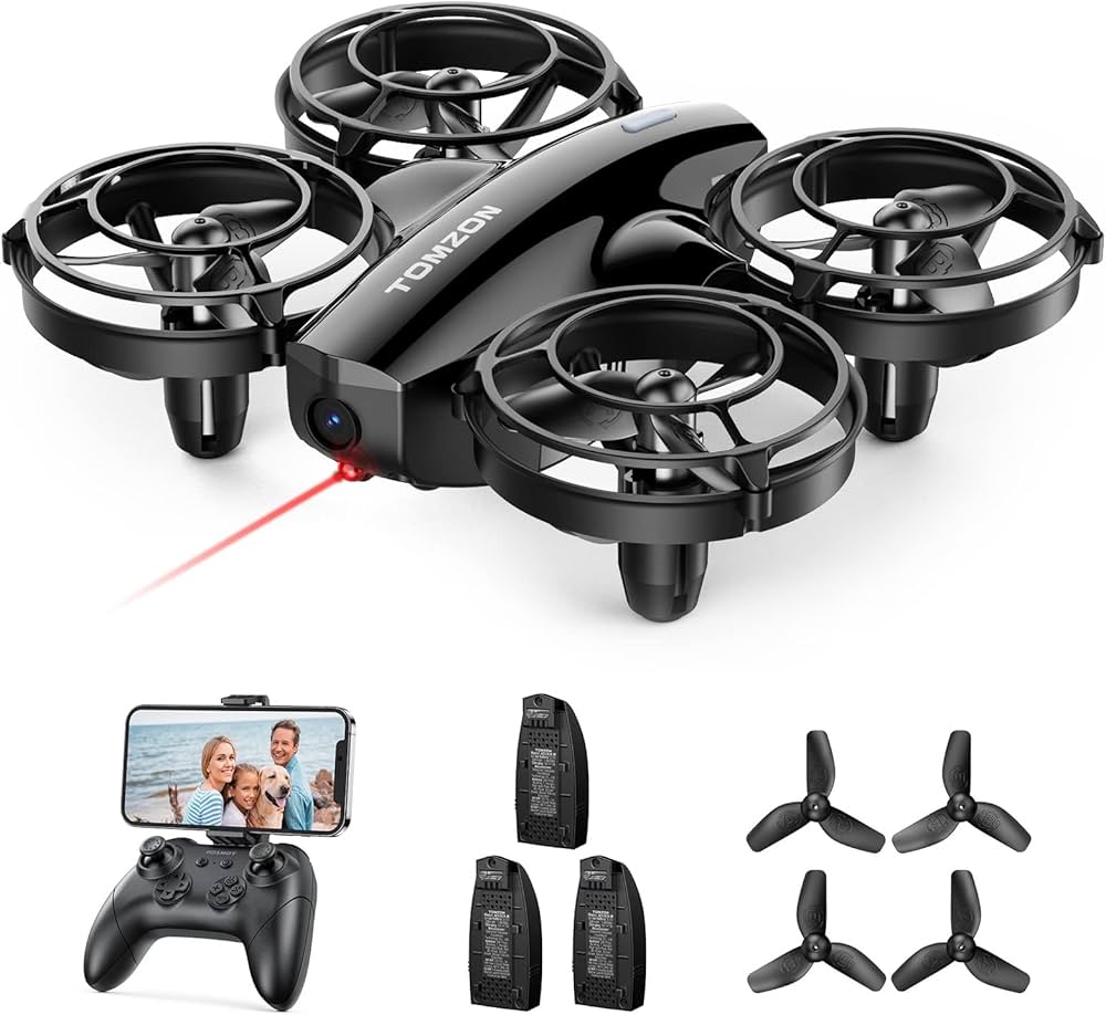 Amazon.co.jp: ドローン 1080Pカメラ付き 24分飛行時間 Tomzon 100g