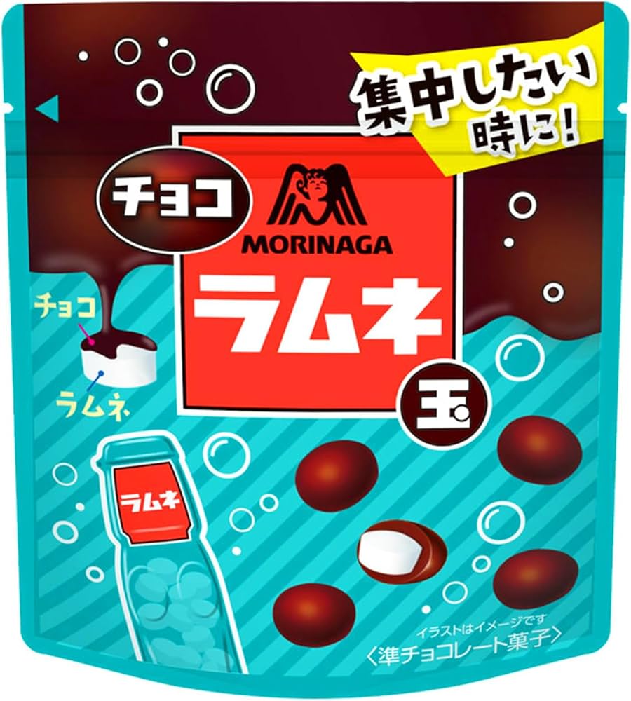 Amazon.co.jp: 森永製菓 チョコラムネ玉 40g×10袋 : 食品・飲料・お酒