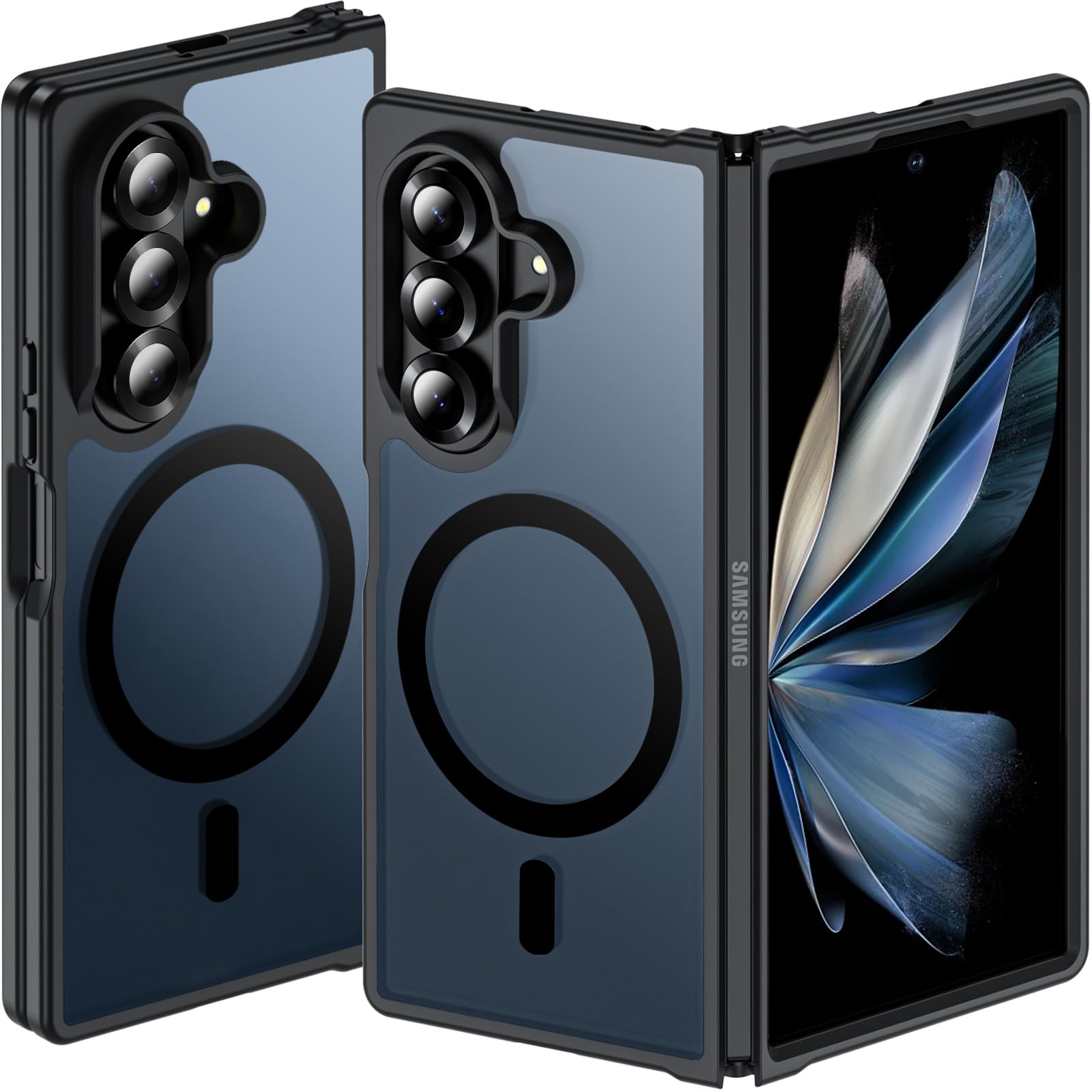 Amazon.co.jp: Galaxy Z Fold 7 ケース【MagSafe対応】 耐衝撃 米軍MIL