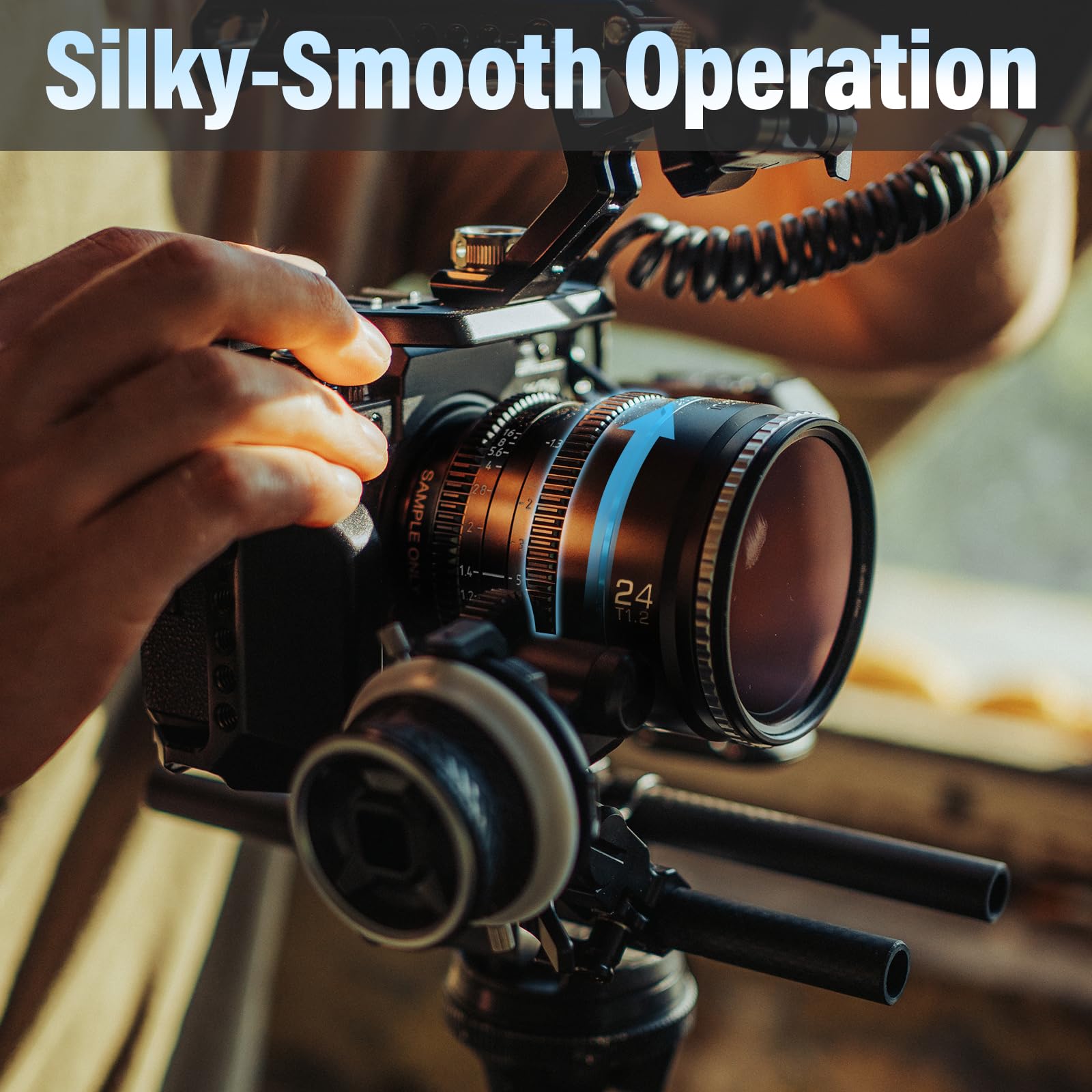 SIRUI Night Walker 24mm T1.2 Cine Lens, Large Aperture Manual