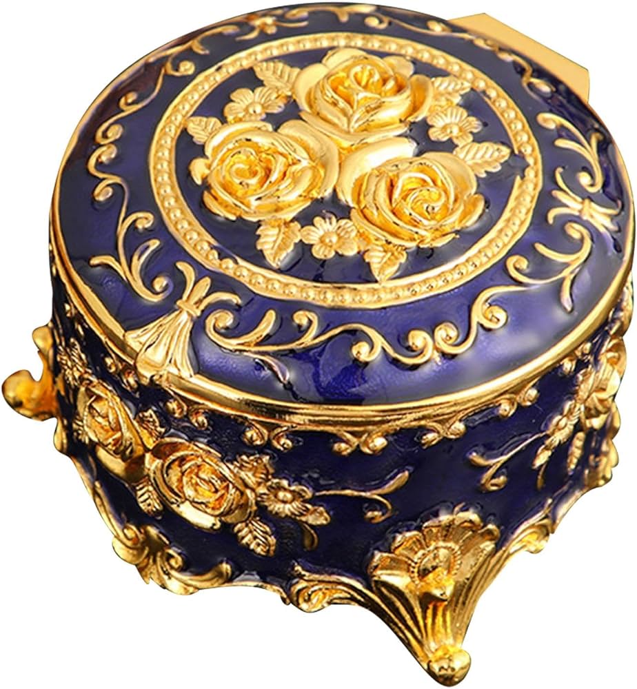 Amazon｜ヴィンテージジュエリー収納ボックス、ヴィンテージメタル