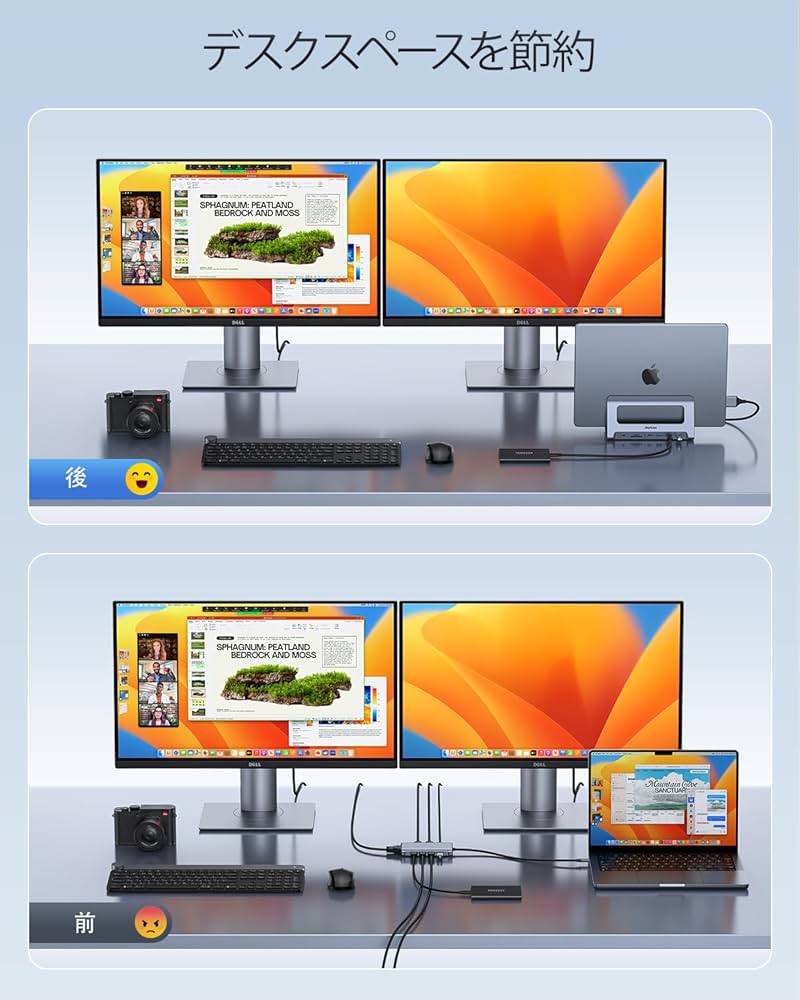 Amazon.co.jp: RayCue USB-C ドッキングステーション - デュアル