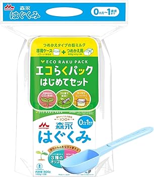 Amazon.co.jp: はぐくみ 森永 エコらくパック はじめてセット 800g