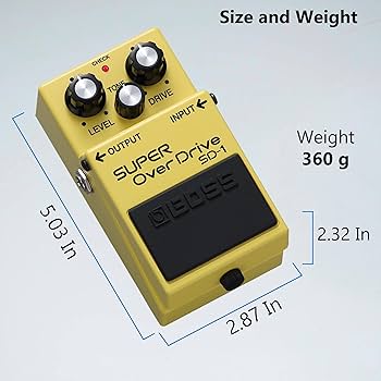Amazon.com: Boss SD-1 Super OverDrive Pedal Bundle with Gearlux