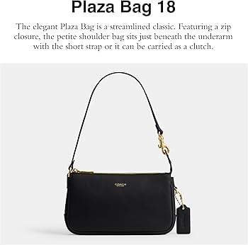 COACH Women's Plaza Bag 18 Black One Size: Handbags: Amazon.com