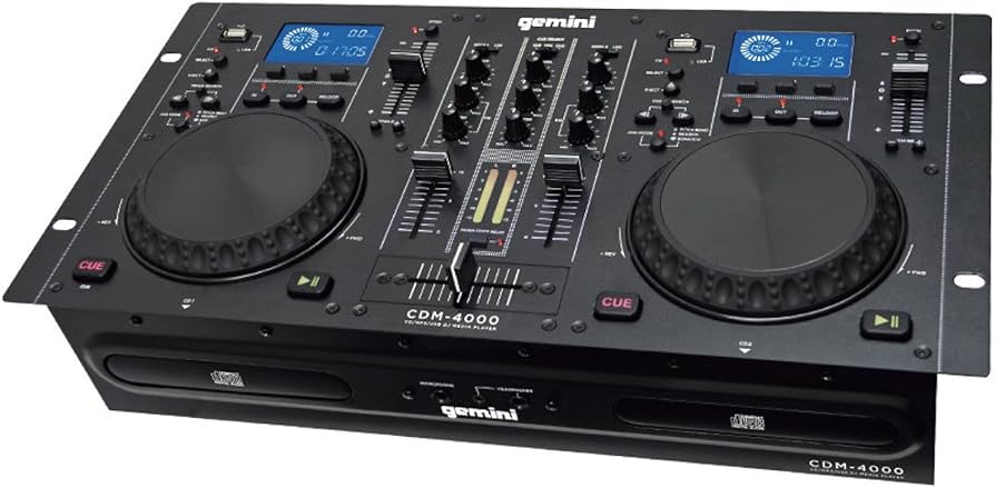 Amazon | GEMINI MP3 / CD DJ ワークステーション デュアルCDJ PLAYER+