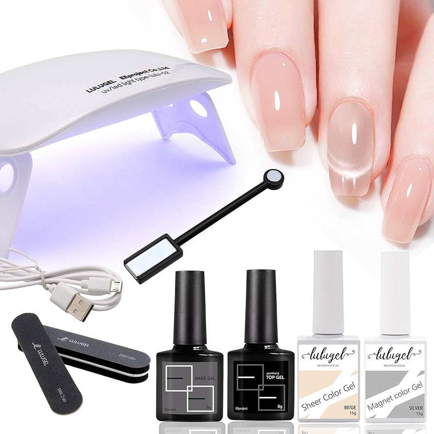 Amazon | LULUGEL ジェルネイルキット マグネットネイル スターター