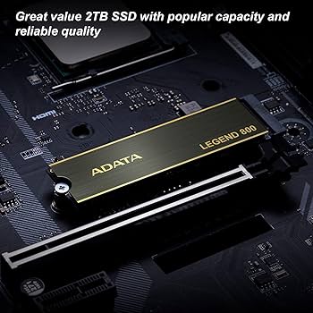 ADATA 2TB SSD Legend 800, NVMe PCIe Gen4 x 4 M.2 2280 Internal