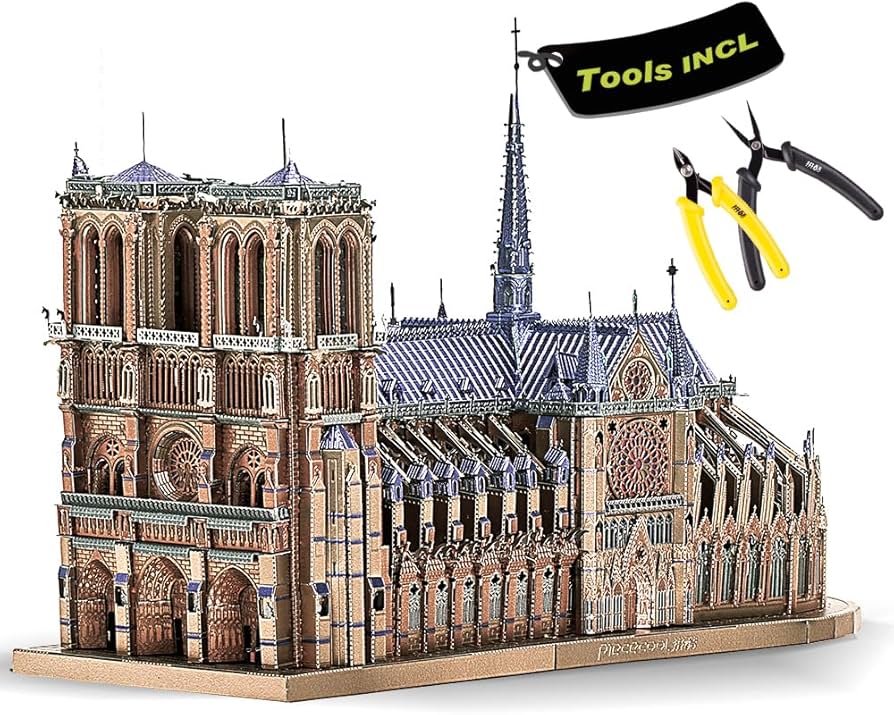 Amazon | Piececool(ピースクール) 立体パズル ノートルダム大聖堂
