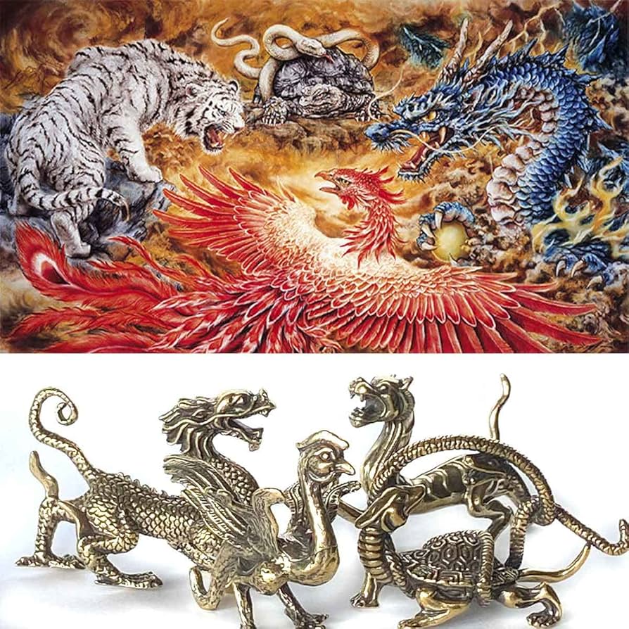 Amazon.co.jp: 【バラ売り】四神獣 四聖獣 四神 四獣 龍神 青龍 玄武