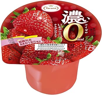 Amazon.co.jp: たらみ 濃い0kcal いちごゼリー 195g×6個 : 食品・飲料