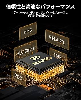 Amazon | ORICO E7400 2TB 内蔵SSD - PCIe Gen4x4 M.2 NVMe 2280 読取