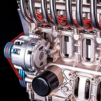 Amazon.co.jp: Helixsun L4エンジンモデルキット、フルメタル4気筒車用