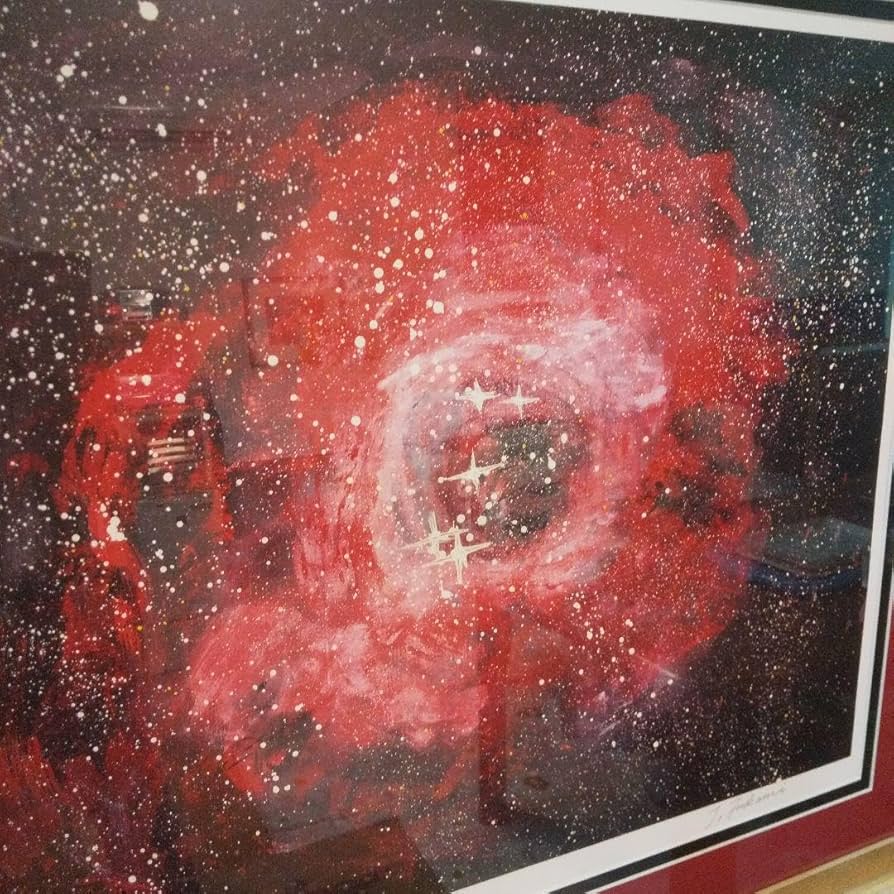 Amazon.co.jp: 深見東洲 絵画 『バラ星雲』リトグラフ エディション