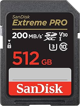 Amazon.com: SanDisk Extreme Pro 512GB UHS-I SD U3 A2 V30 Memory