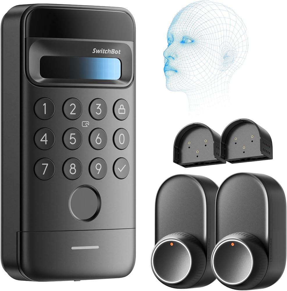 Amazon | 【1ドア2ロック】 SwitchBot スマートロック Ultra 顔認証
