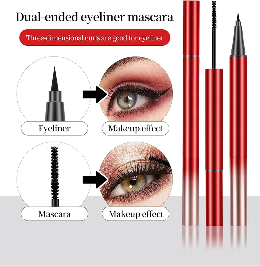 Amazon.co.jp: 両頭アイライナーとマスカラの 2 In 1、アイ メイク