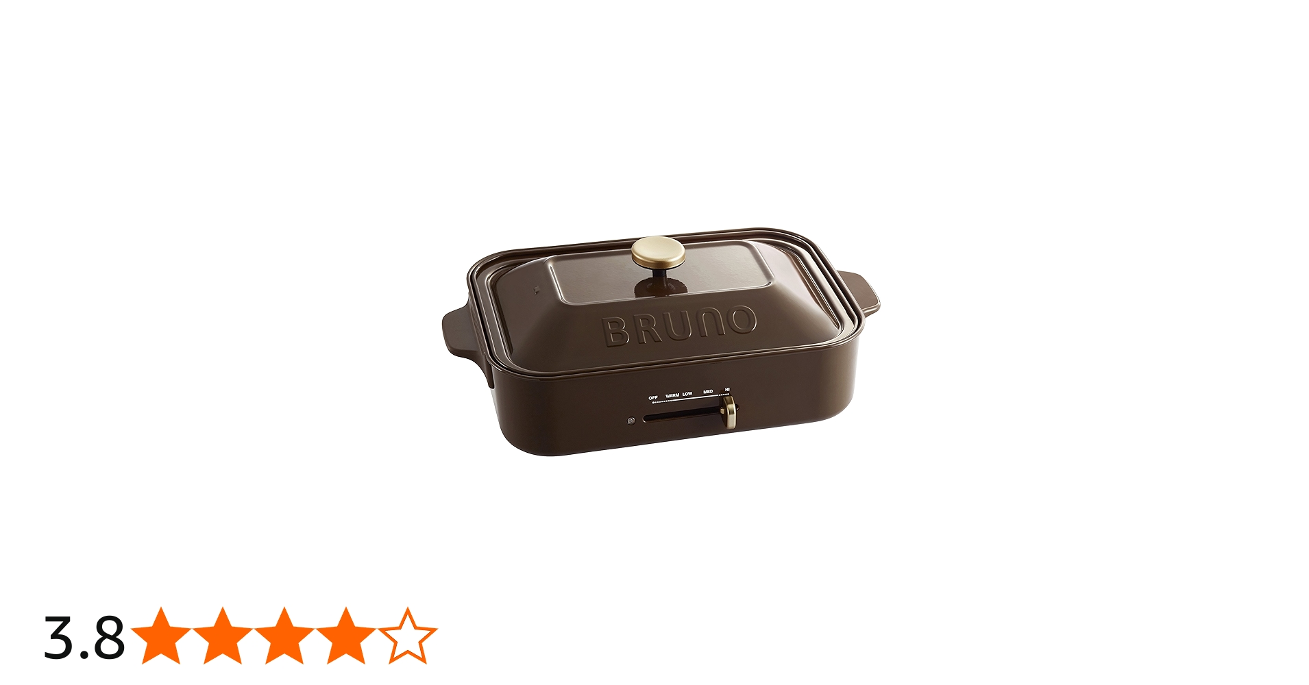 Amazon | BRUNO コンパクトホットプレート BOE021-BR ブラウン BOE021