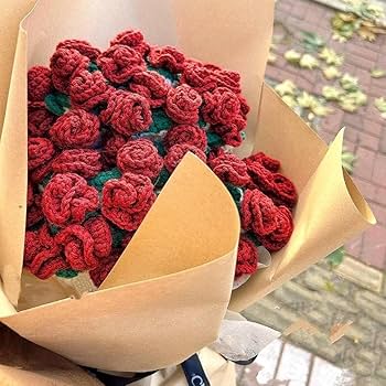 Amazon｜バラの花束ブランケット素材キットかぎ針編みの花手作り完成品