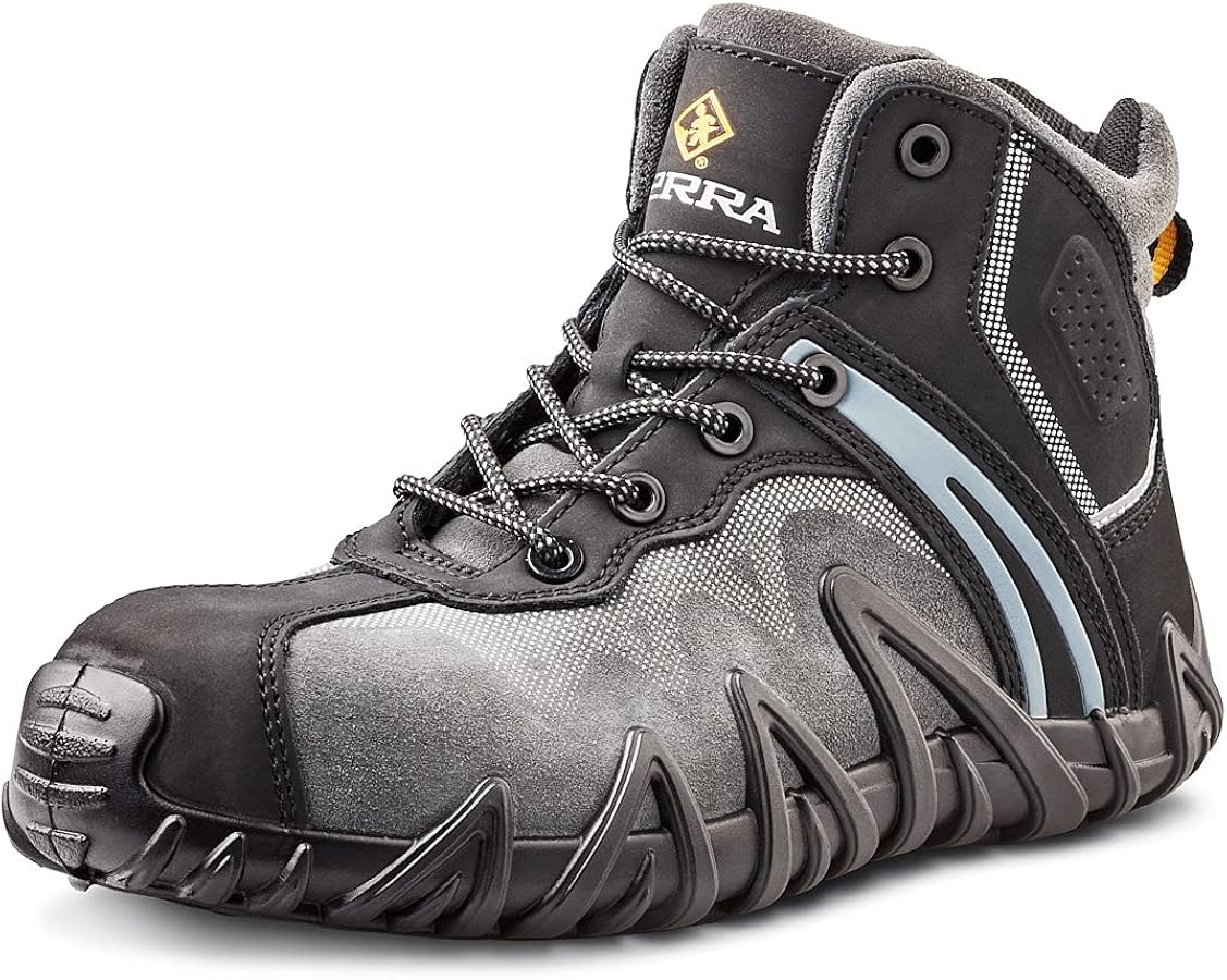 Amazon.com: Terra Men's Venom Mid Cut Work Shoe Black : Clothing