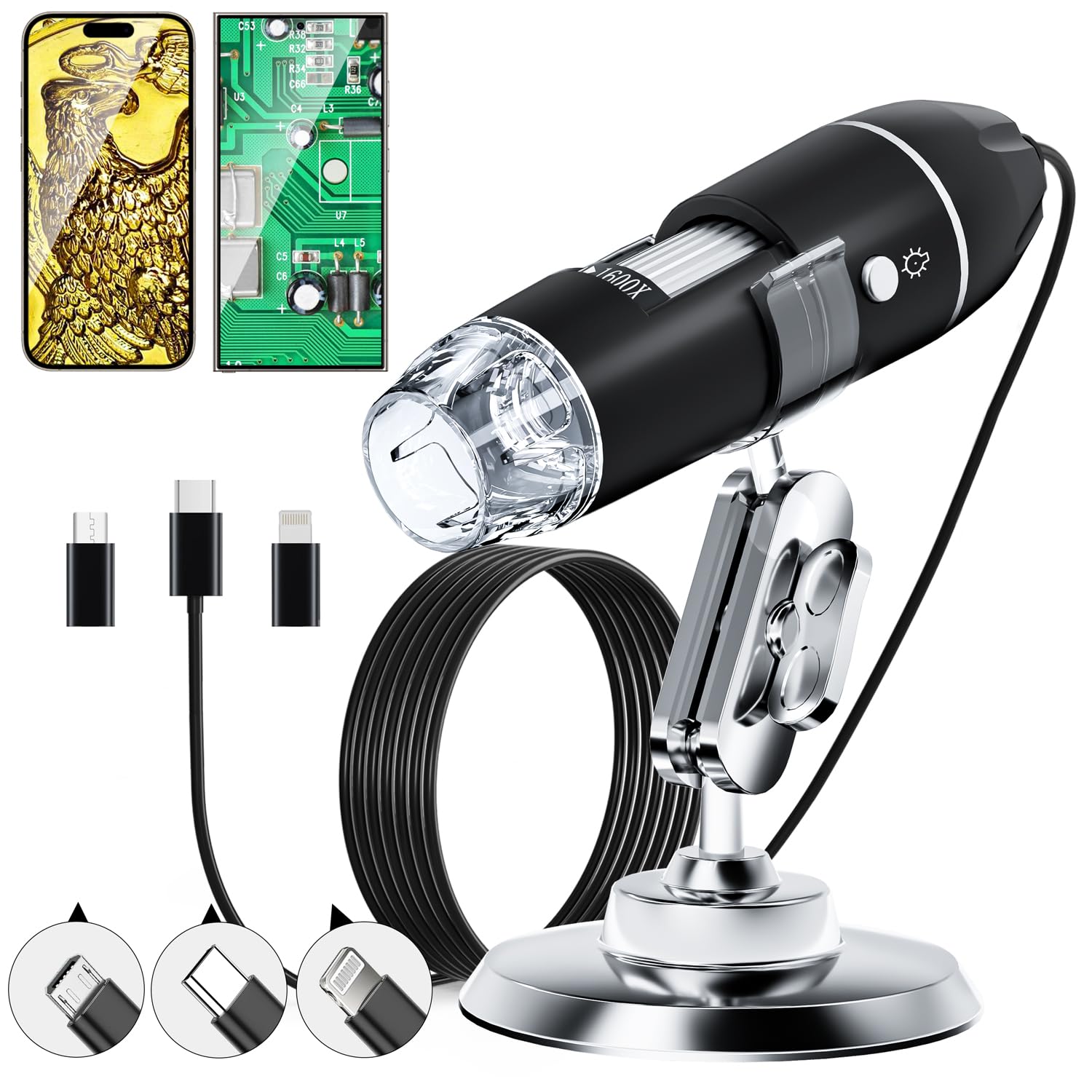 Amazon.co.jp: SKYBASIC USBデジタル顕微鏡カメラ、ハンドヘルドHD検査