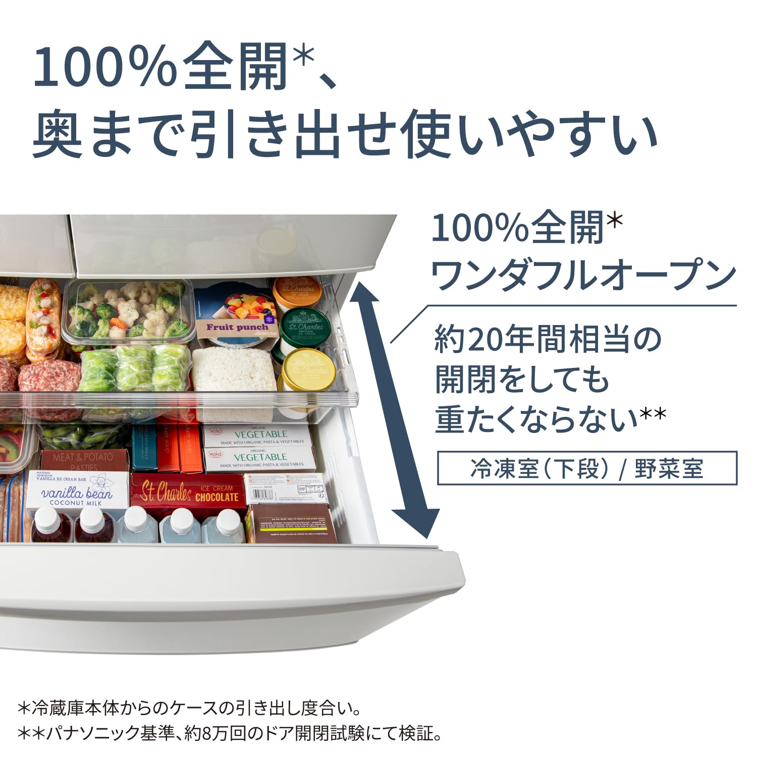 Amazon | パナソニック 冷蔵庫 幅68.5cm 451L NR-FVF45S1-W