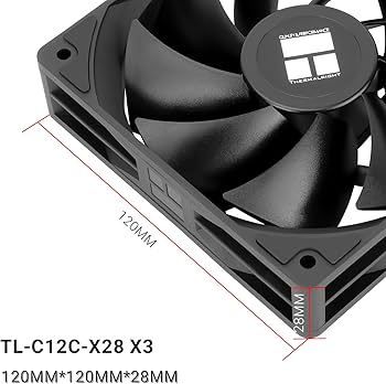 Amazon.com: Thermalright TL-C12C-X28 X3 CPU Cooler Fan,28mm Thick