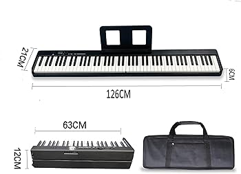 Amazon | MAGICON 88鍵盤 折りたたみ式 キーボード 電子ピアノ、電子