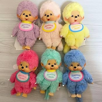 Amazon.co.jp: モンチッチ モンチッチCOLORS キーチェーン 6色セット