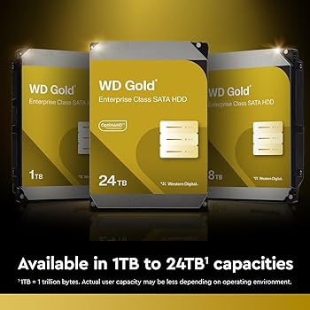 Amazon.com: Western Digital 22TB WD Gold Enterprise Class SATA