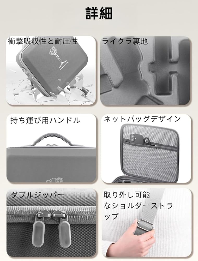Amazon.co.jp: DJI RS 4 Mini対応キャリングケース ポータブル RS 4
