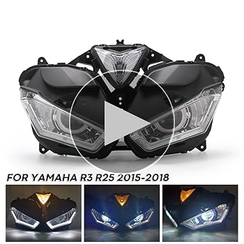 Amazon | 【SUKIRACING】YZF-R25/R3 LED 2015-2018 ヘッドライト