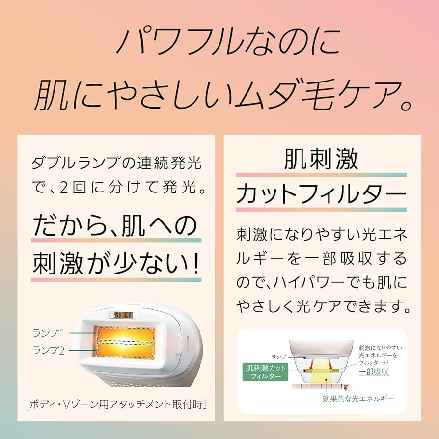 Amazon | パナソニック 光美容器 光エステ ボディ&フェイス用 ハイ