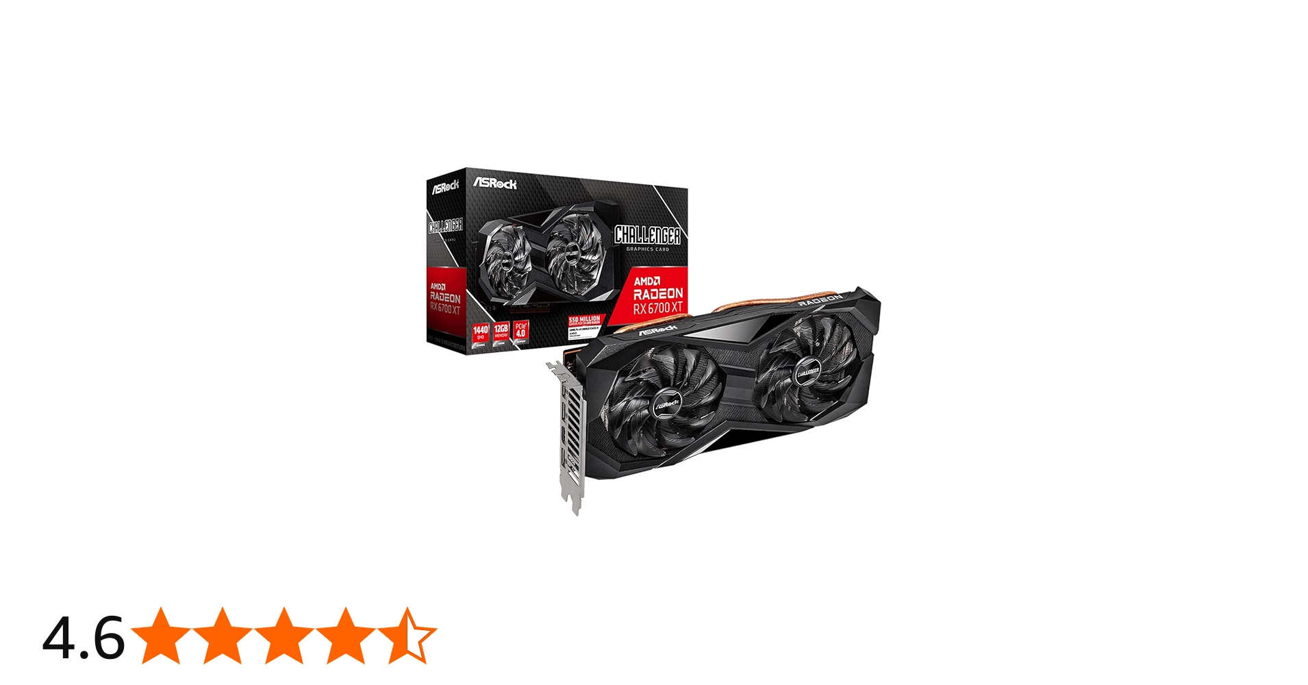 Amazon | ASRock グラフィックボード RX 6700 XT Challenger D 12G