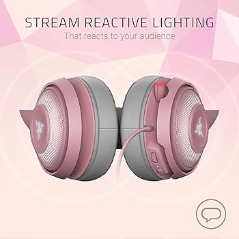 Amazon.co.jp: Razer Kraken Kitty Quartz Pink ゲーミングヘッド