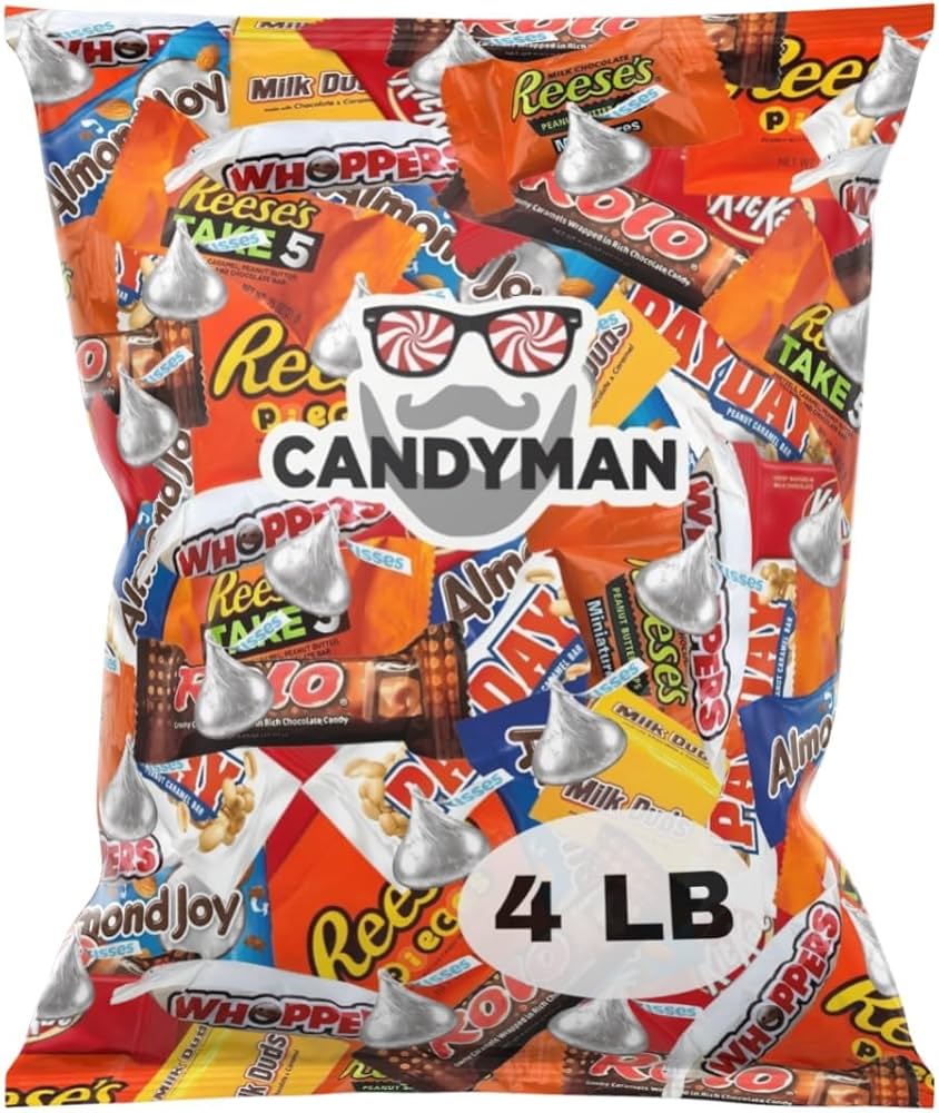 Amazon.com : CANDYMAN 4 Pound Assorted Chocolate Candy Variety