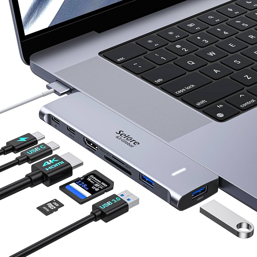 Amazon.com: USB C Adapter HDMI Hub for MacBook Pro/Air M1 M2 M3