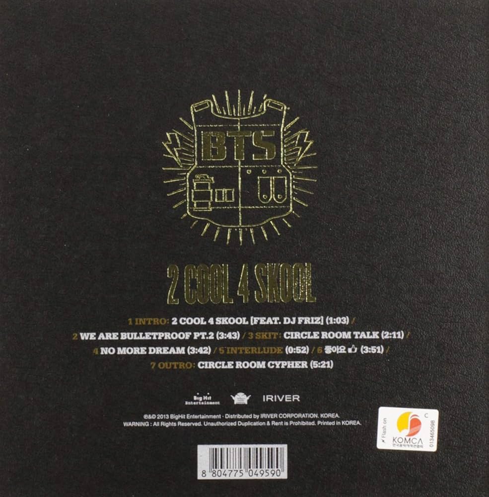 Amazon.co.jp: BTS 1st Single - 2 Cool 4 Skool (韓国盤): ミュージック